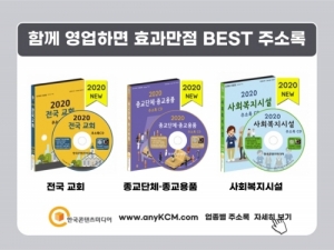 한국콘텐츠미디어,2021 전국 사찰·불교 주소록 CD