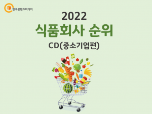 2022 식품회사 순위 CD(중소기업편)